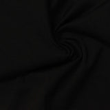 Viscose Nylon Stretch Ponte Knit Fabric, 280 gsm, 160 cm — Black