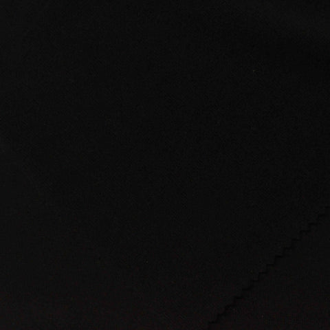 Polyester Stretch Chunky Knit Fabric, 220 gsm, 160 cm — Black, ref EF-240334