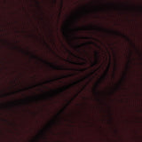 Dark Red Marl Rib Knit, Polyester