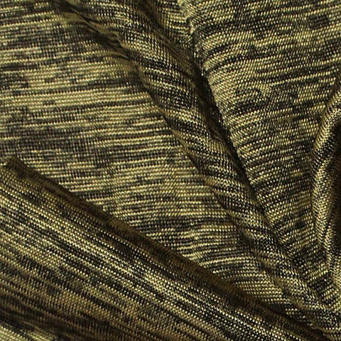 Dark Brown Marl Jersey Knit, Polyester, 135 gsm