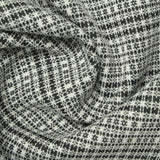 Black Houndstooth Jacquard, Polyester