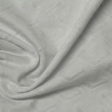 White Tone-on-Tone Chevron Jacquard