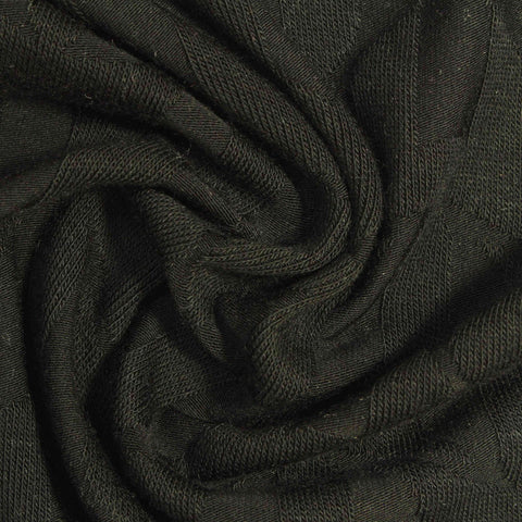 Green Tone-on-Tone Jacquard, Viscose-Acrylic