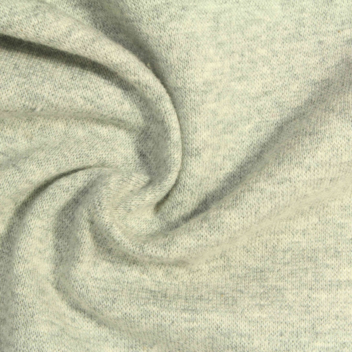 Cotton Stretch Rib Knit Fabric, 260 gsm, 160 cm — Grey