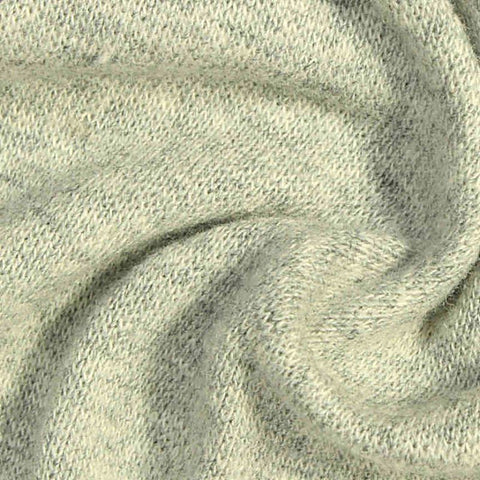 Cotton Stretch Rib Knit Fabric, 260 gsm, 160 cm — Grey