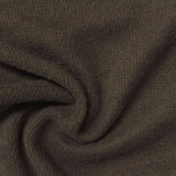 Brushed Polyester Rib Knit Fabric, 275 gsm, 137 cm — Khaki