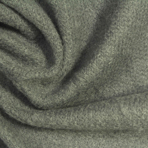 Brushed Polyester Rib Knit Fabric, 175 gsm, 140 cm — Green