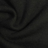 Brushed Polyester Rib Knit Fabric, 235 gsm, 137 cm — Black