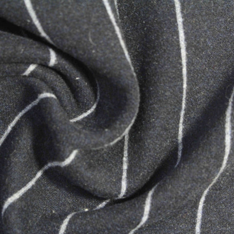 White Stripes Knit, Poly-Viscose