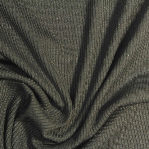 Nylon Stretch Rib Knit Fabric, 170 gsm, 155 cm — Green
