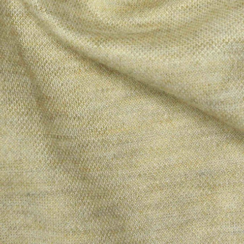 Light Yellow Marl Piqué Knit, Poly-Viscose