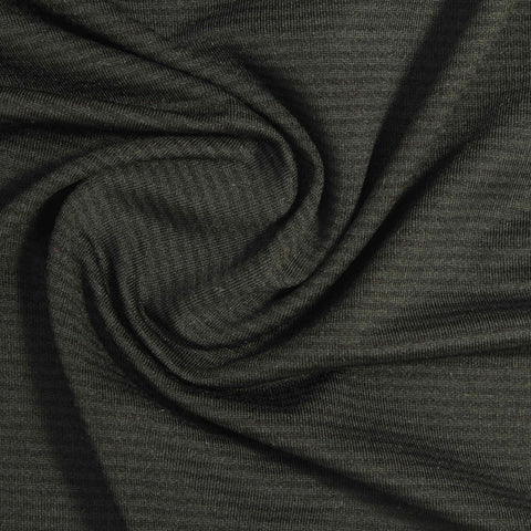 Dark Green Marl Jersey Knit, Polyester, 115 gsm