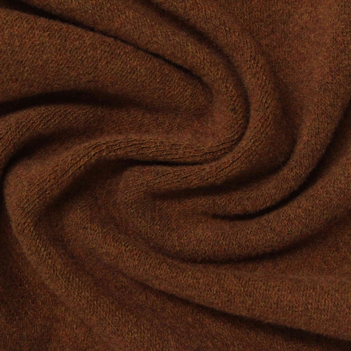 Polyester Viscose Stretch Velvet Fabric, 320 gsm, 155 cm — Brown
