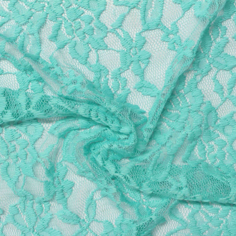 Aqua Floral Lace, Nylon