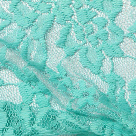 Aqua Floral Lace, Nylon
