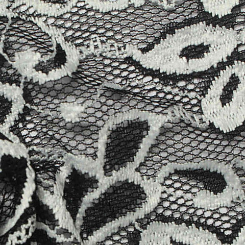 Black Floral Lace, Nylon-Poly