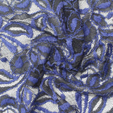 Blue Abstract Lace, Nylon-Poly