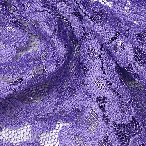 100% Polyester Lace Fabric, 135 gsm, 150 cm — Purple
