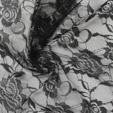 Black Floral Lace, Polyester