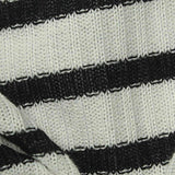 Black Horizontal-Stripe Rib Knit, Poly-Viscose — texture