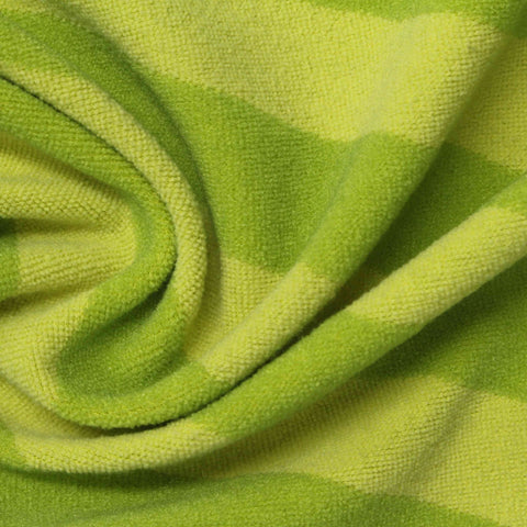 Lime Horizontal-Stripe Jacquard, Polyester, 305 gsm