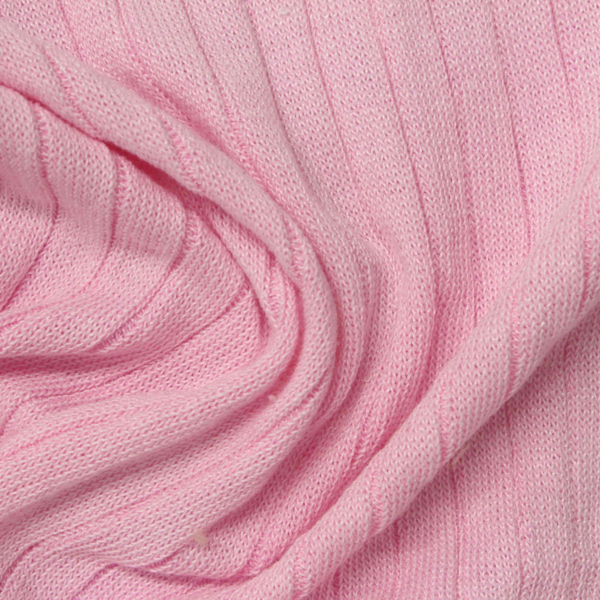 100% Polyester Rib Knit Fabric, 280 gsm — Pink