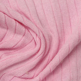 100% Polyester Rib Knit Fabric, 280 gsm — Pink