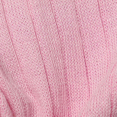 100% Polyester Rib Knit Fabric, 280 gsm — Pink