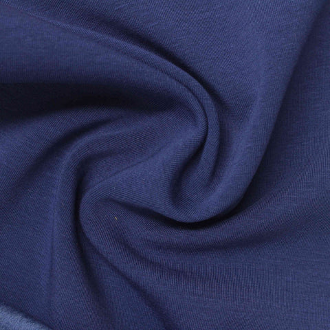 Jersey Knit Fabric, 385 gsm, 158 cm — Navy