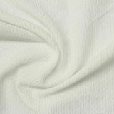 Polyester Stretch Crepe Fabric, 165 gsm, 180 cm — White