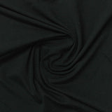 Polyester Stretch Jersey Knit Fabric, 166 gsm, 110 cm — Black
