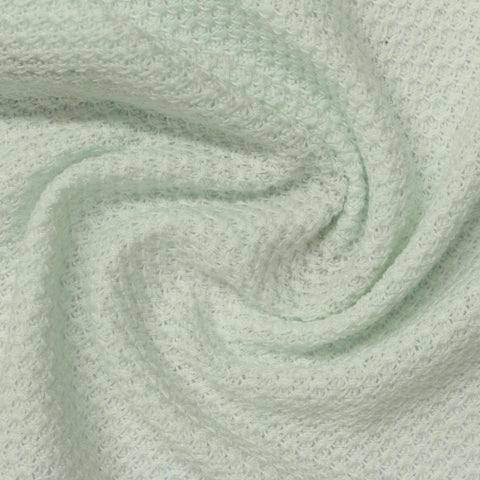 Polyester Viscose Stretch Chunky Knit Fabric, 195 gsm, 160 cm — Green