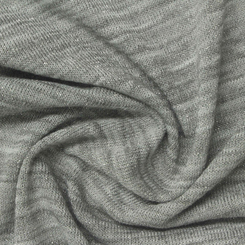 Grey Marl Jersey Knit, Poly-Viscose, 160 gsm, 175 cm