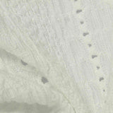 White Fine-Eyelet Crepe, Polyester — texture