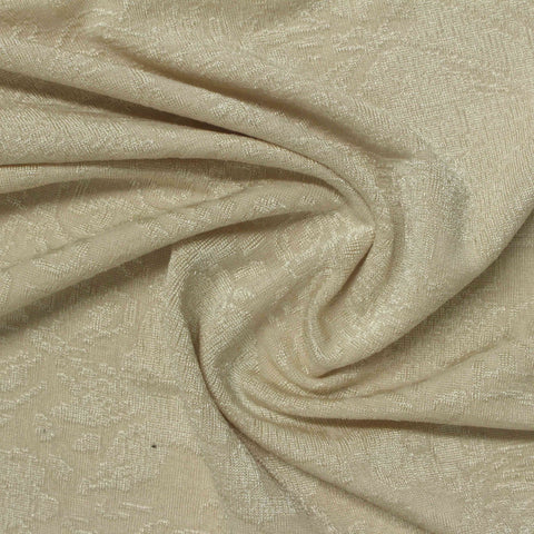 Light Beige Tone-on-Tone Jacquard, Polyester, 195 gsm