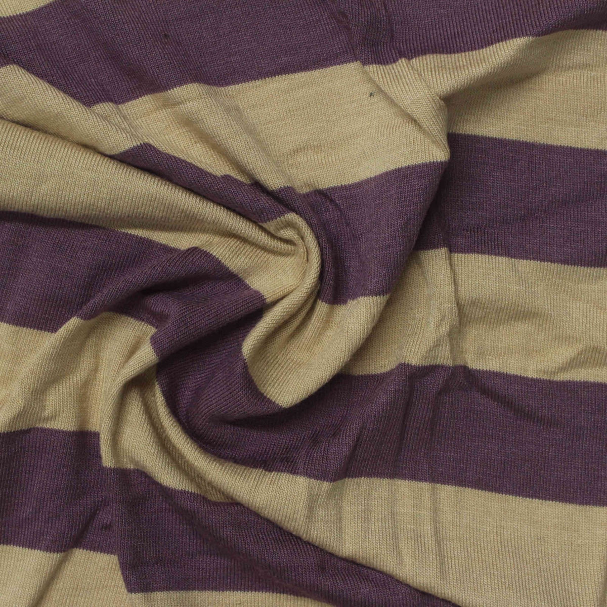 Purple Horizontal-Stripe Knit, 170 gsm