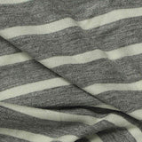 Grey Horizontal-Stripe Knit, Viscose — texture