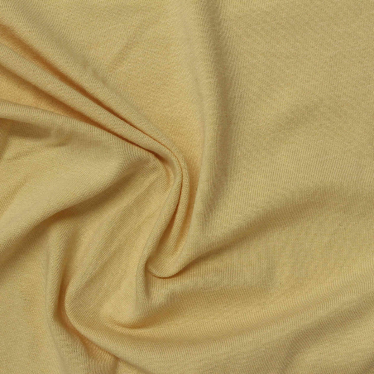 100% Cotton Jersey Knit Fabric, 175 gsm, 170 cm — Yellow