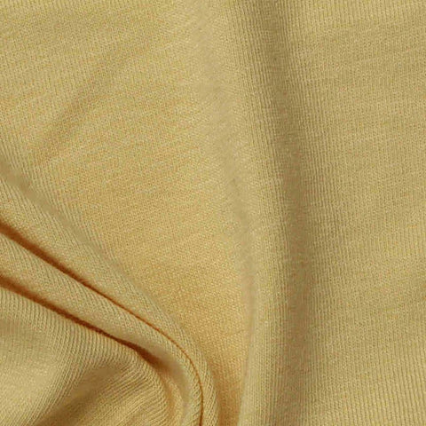100% Cotton Jersey Knit Fabric, 175 gsm, 170 cm — Yellow
