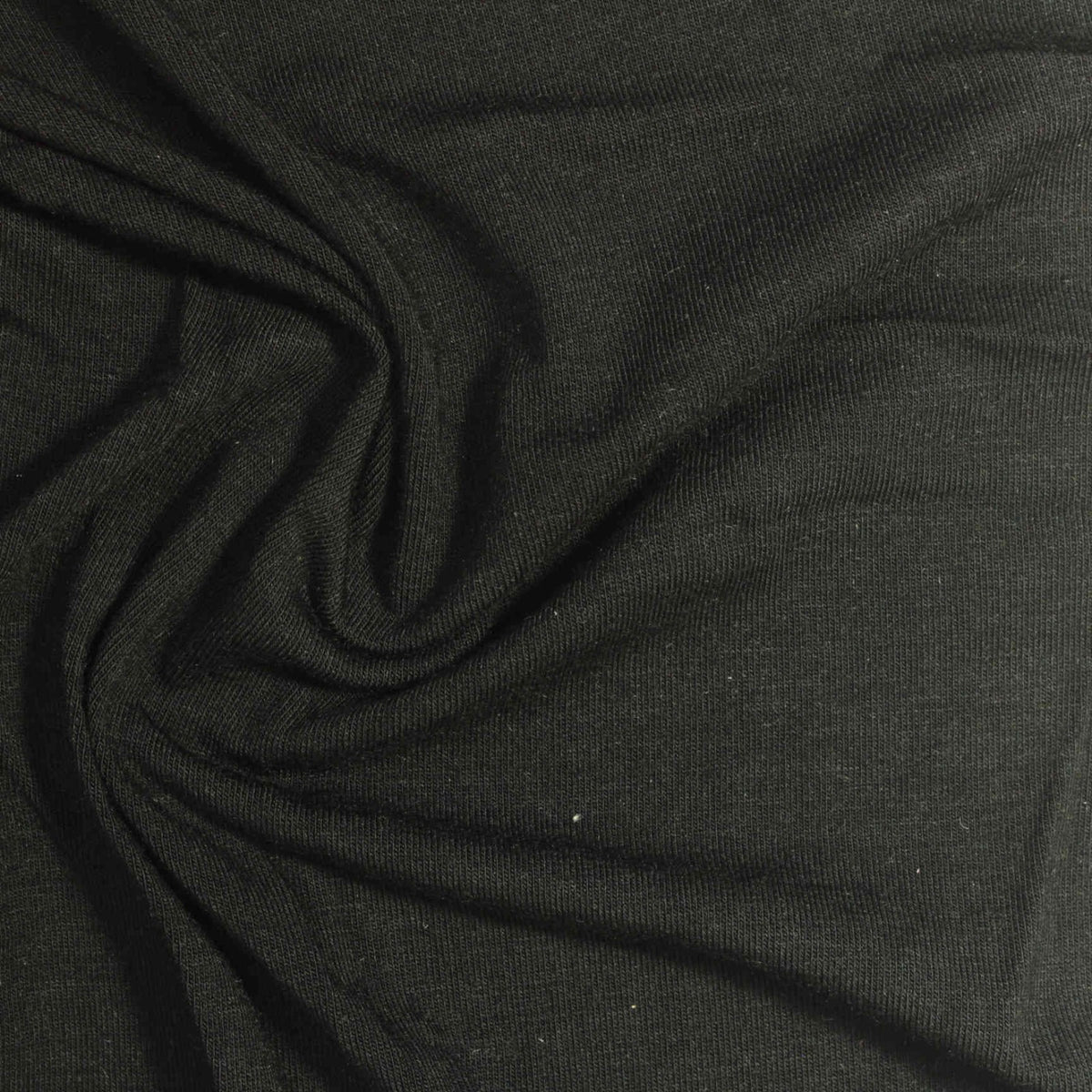 Modal Stretch Jersey Knit Fabric, 200 gsm, 175 cm — Black