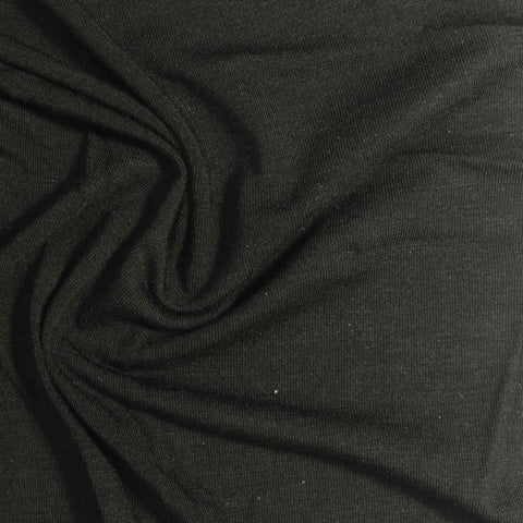 Modal Stretch Jersey Knit Fabric, 200 gsm, 175 cm — Black