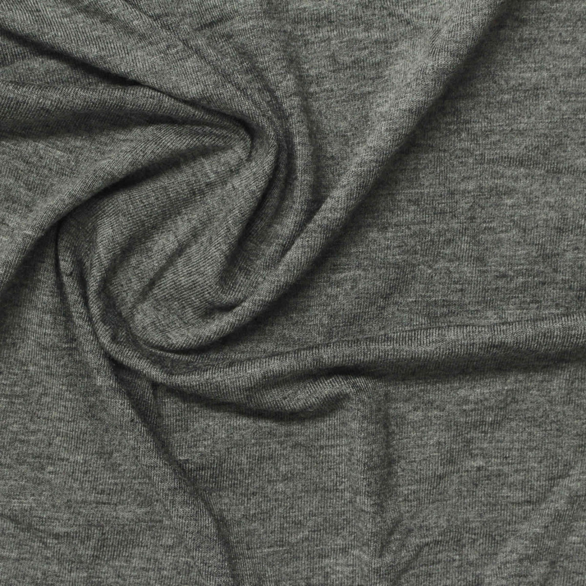 Heather Grey Marl Jersey Knit, Viscose, 170 gsm