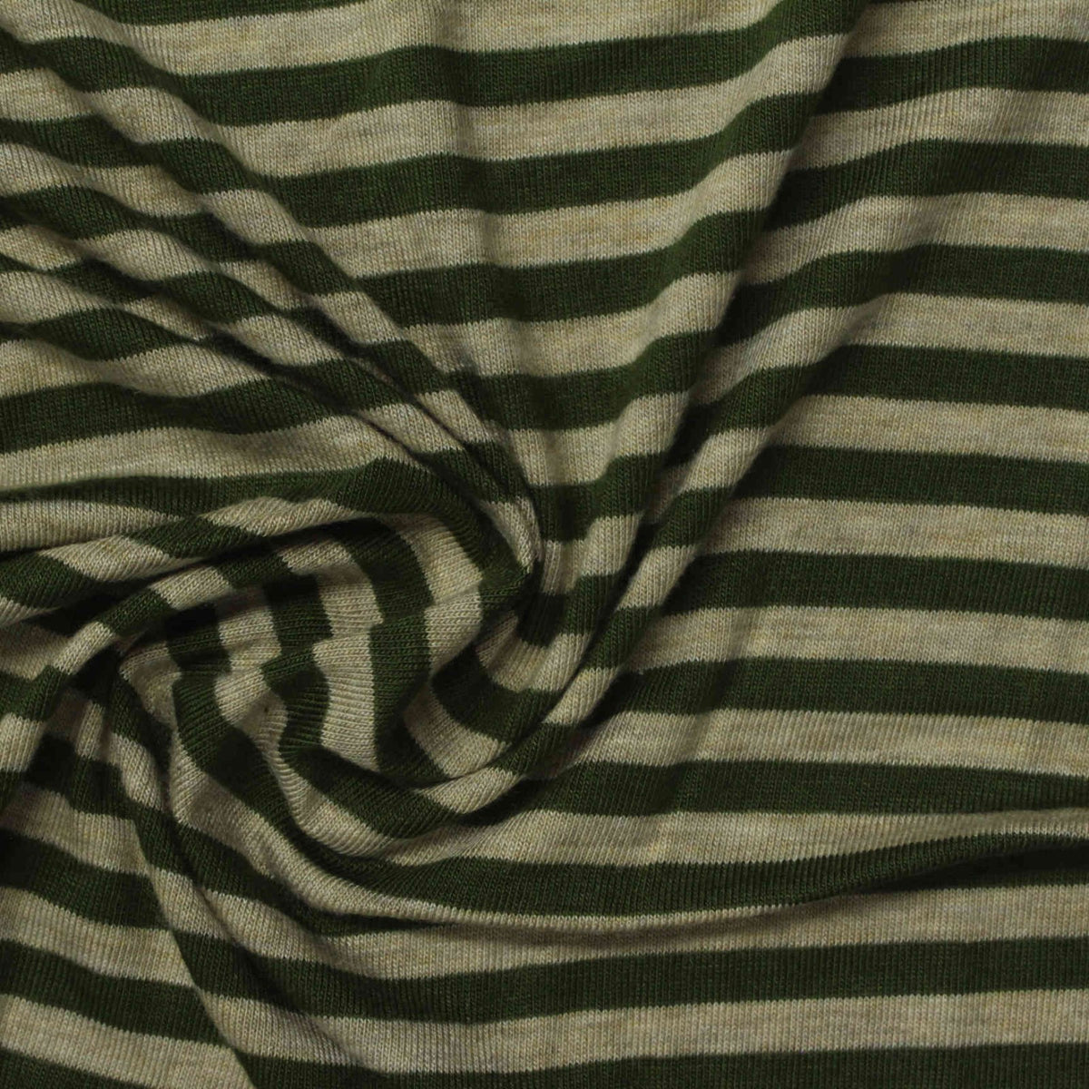 Green Horizontal-Stripe Knit, Viscose