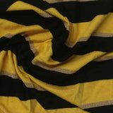 Yellow Stripes Knit, Cotton-Metallic