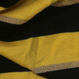 Yellow Stripes Knit, Cotton-Metallic — texture