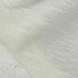 Slub 100% Cotton Rib Knit Fabric, 130 gsm, 150 cm — White — texture
