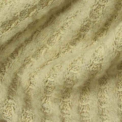 Brushed Polyester Viscose Waffle Knit Fabric, 220 gsm, 152 cm — Beige