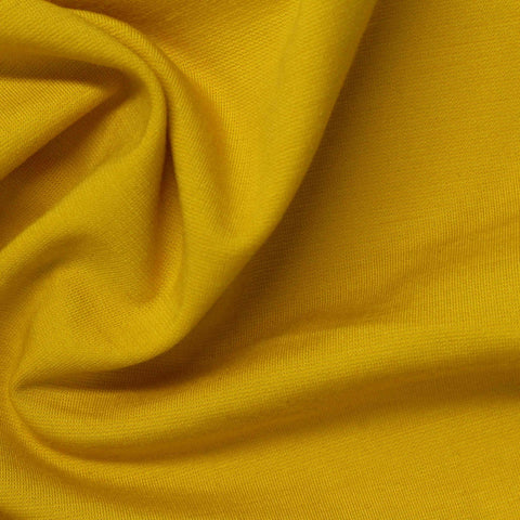 Viscose Nylon Ponte Knit Fabric, 225 gsm, 145 cm — Yellow