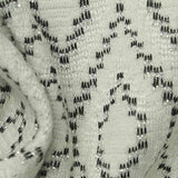 Black Geometric-Diamond Jacquard, Viscose-Poly — texture