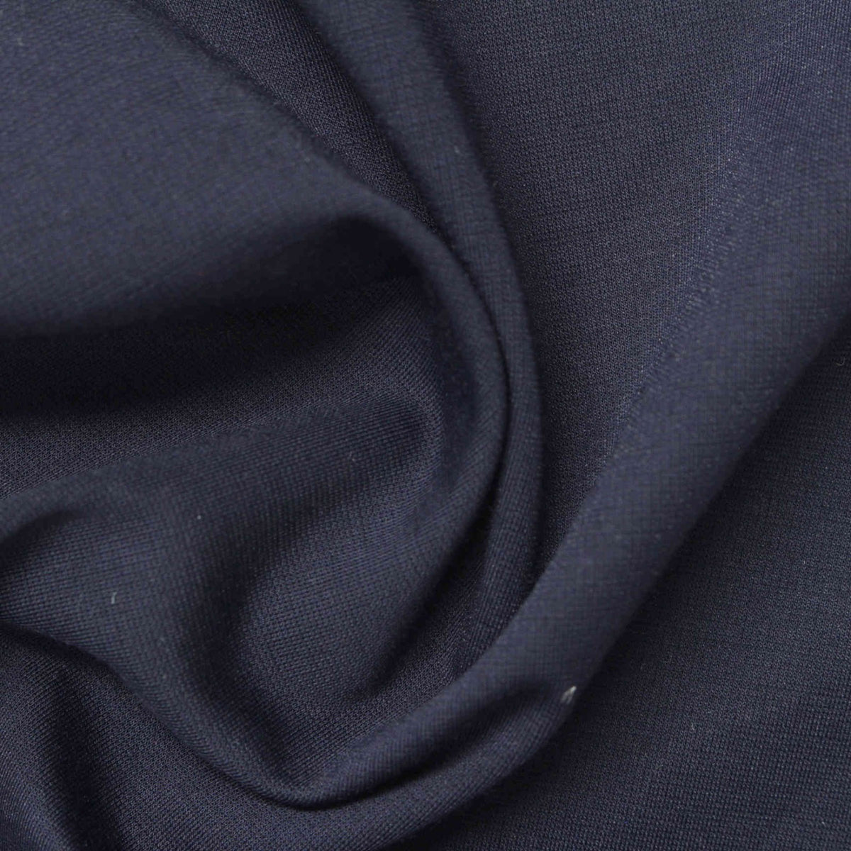 Viscose Nylon Blend Ponte Knit Fabric, 200 gsm, 155 cm — Navy, ref EF-240692